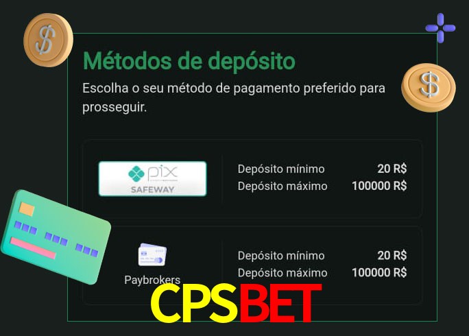 O cassino CPSBET oferece uma grande variedade de métodos de pagamento